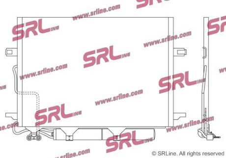 Фото автозапчасти радіатор кондиціонера SRLine 5016K8C1S