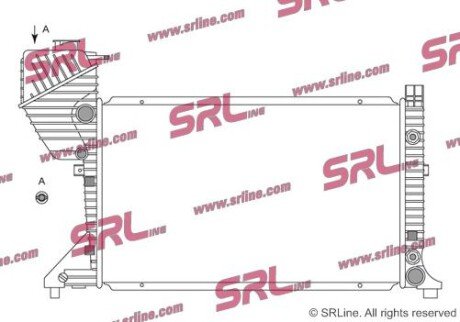 Фото автозапчасти радіатор двигуна SRLine 5063082