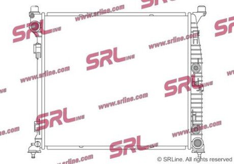 Фото автозапчасти радіатор двигуна SRLine 50T1081