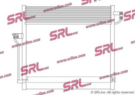 Фото автозапчастини радіатор кондиціонера SRLine 50T1K8C1S