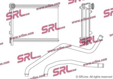 Фото автозапчасти радіатор пічки SRLine 50T1N81