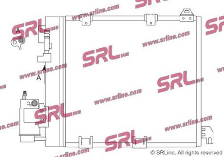 Фото автозапчасти радіатор кондиціонера SRLine 5508K8C2S