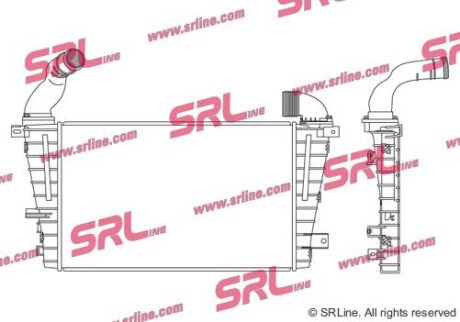 Фото автозапчасти радіатори повітря (Інтеркулери) ZAFIRA SRLine 5509J87