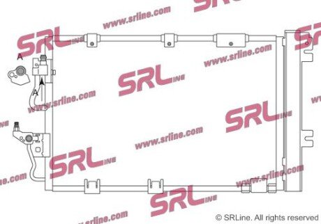 Фото автозапчасти радіатор кондиціонера SRLine 5509K8C3S