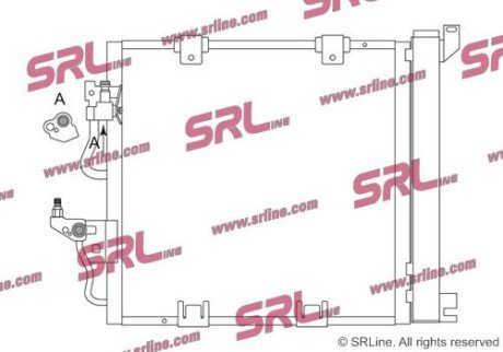 Фото автозапчастини радіатор кондиціонера SRLine 5509K8C4S