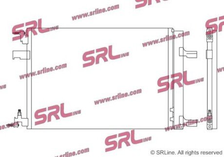 Фото автозапчастини радіатор кондиціонера SRLine 5511K8C1S