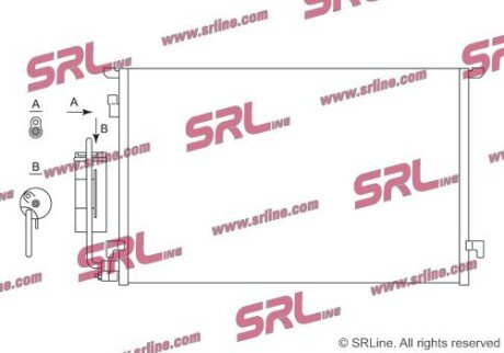 Фото автозапчасти радіатор кондиціонера SRLine 5518K8C2S