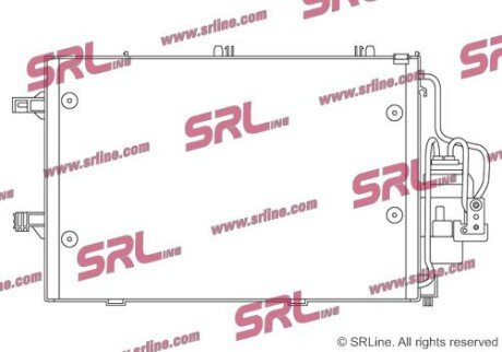 Фото автозапчасти радіатор кондиціонера SRLine 5556K8C1S