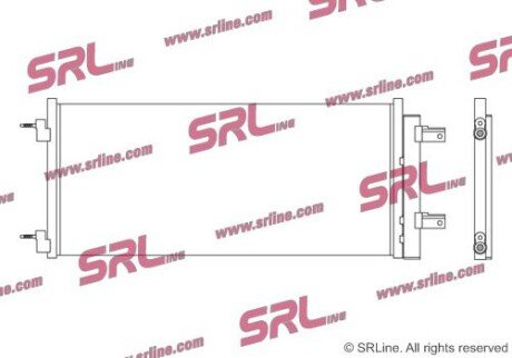 Фото автозапчастини радіатор кондиціонера SRLine 55C1K8C1S