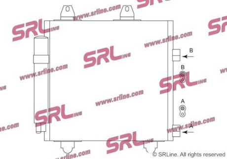 Фото автозапчастини радіатор кондиціонера SRLine 5716K8C1S