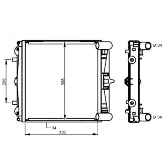 Фото автозапчасти радіатори охолодження BOXSTER (986), 96-04 SRLine 5813082