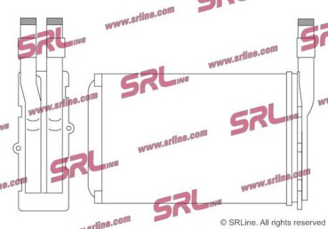 Фото автозапчасти радіатор обігріву SRLine 6005N81