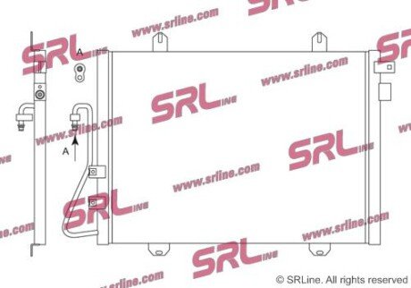 Фото автозапчастини радіатор кондиціонера SRLine 6015K8C1S