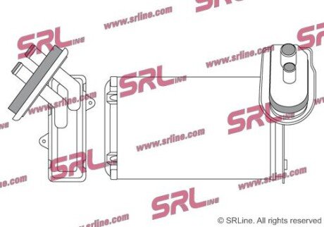 Фото автозапчасти радіатор обігріву SRLine 6019N81