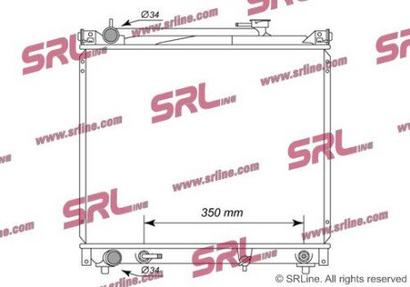 Фото автозапчасти радіатор двигуна SRLine 7404083