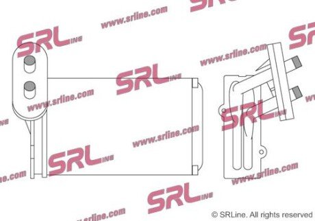 Фото автозапчастини радіатор обігріву SRLine 9534N81