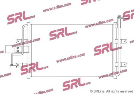 Фото автозапчасти радіатор кондиціонера SRLine 9541K8C1S