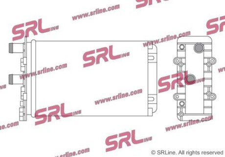 Фото автозапчасти радіатор обігріву SRLine 9566N84