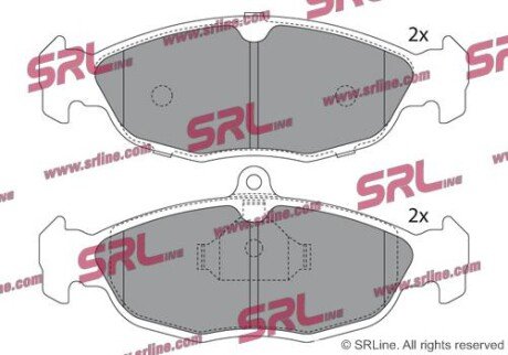 Фото автозапчастини гальмівні(тормозні) колодки SRLine S700002