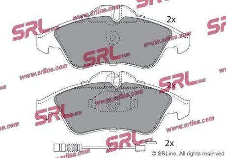 Фото автозапчастини гальмівні(тормозні) колодки SRLine S700008