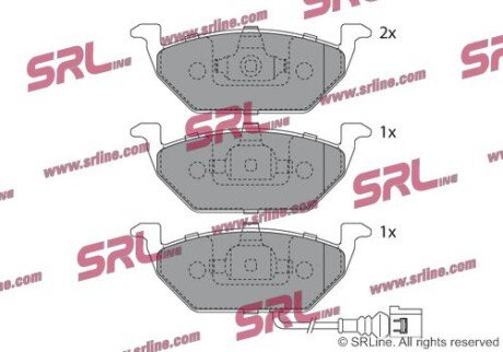 Фото автозапчасти гальмівні(тормозні) колодки SRLine S700010