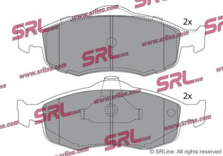 Фото автозапчастини гальмівні(тормозні) колодки SRLine S700014