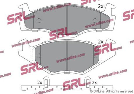 Фото автозапчастини гальмівні(тормозні) колодки SRLine S700015