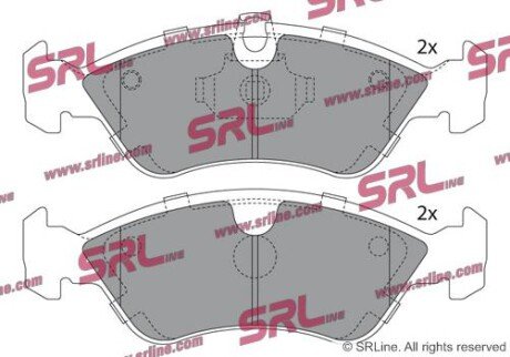 Фото автозапчастини гальмівні(тормозні) колодки SRLine S700016