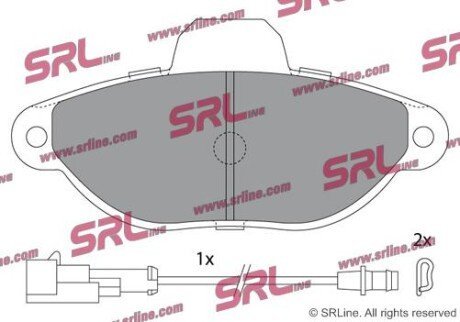 Фото автозапчасти гальмівні(тормозні) колодки SRLine S700050