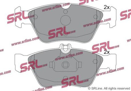 Фото автозапчастини гальмівні(тормозні) колодки SRLine S700076