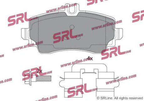 Фото автозапчасти гальмівні(тормозні) колодки SRLine S700080