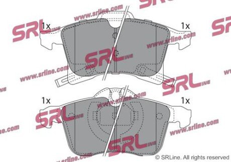 Фото автозапчастини гальмівні(тормозні) колодки SRLine S700089