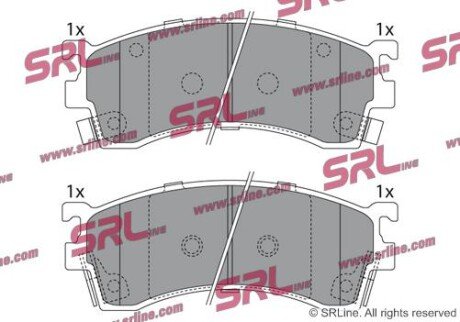 Фото автозапчасти гальмівні(тормозні) колодки SRLine S700115