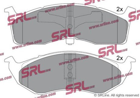 Фото автозапчастини гальмівні(тормозні) колодки SRLine S700117