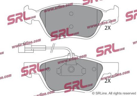 Фото автозапчастини гальмівні(тормозні) колодки SRLine S700133