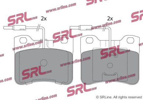 Фото автозапчастини гальмівні(тормозні) колодки SRLine S700134