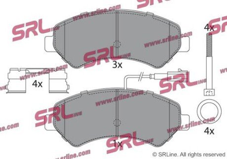 Фото автозапчасти гальмівні(тормозні) колодки SRLine S700186