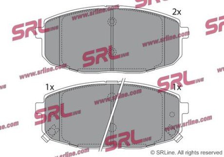 Фото автозапчасти гальмівні(тормозні) колодки SRLine S700188