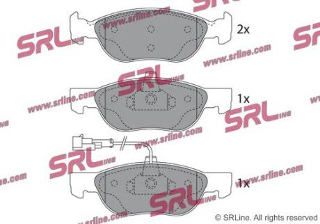 Фото автозапчасти гальмівні(тормозні) колодки SRLine S700191
