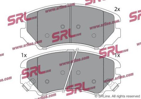 Фото автозапчасти гальмівні(тормозні) колодки SRLine S700206