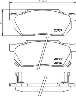 Фото автозапчасти гальмівні(тормозні) колодки SRLine S700211