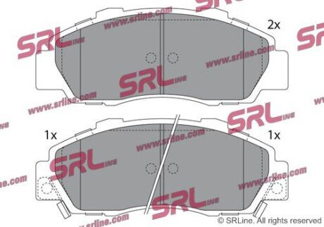 Фото автозапчасти гальмівні(тормозні) колодки SRLine S700225