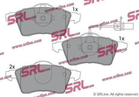 Фото автозапчасти гальмівні(тормозні) колодки SRLine S700228