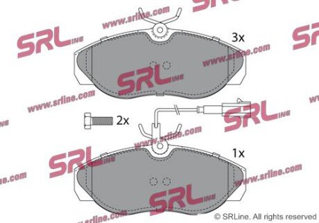 Фото автозапчасти гальмівні(тормозні) колодки SRLine S700243