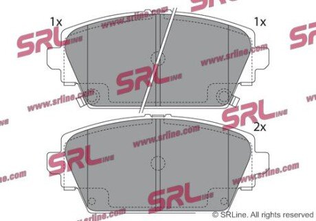 Фото автозапчасти гальмівні(тормозні) колодки SRLine S700253