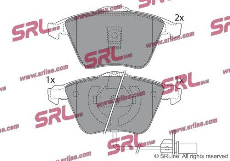Фото автозапчастини гальмівні(тормозні) колодки SRLine S700260