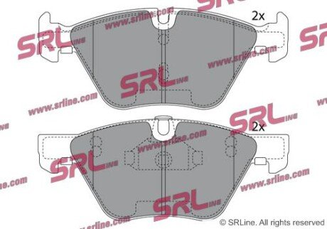 Фото автозапчасти гальмівні(тормозні) колодки SRLine S700266 (фото 1)