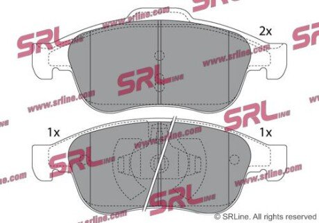 Фото автозапчастини гальмівні(тормозні) колодки SRLine S700270