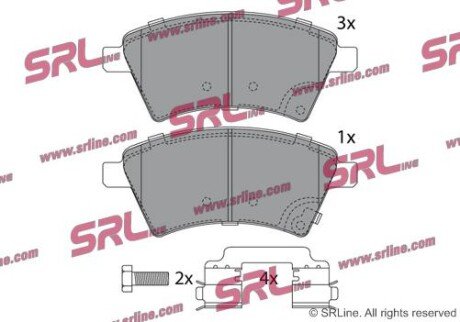 Фото автозапчасти гальмівні(тормозні) колодки SRLine S700277