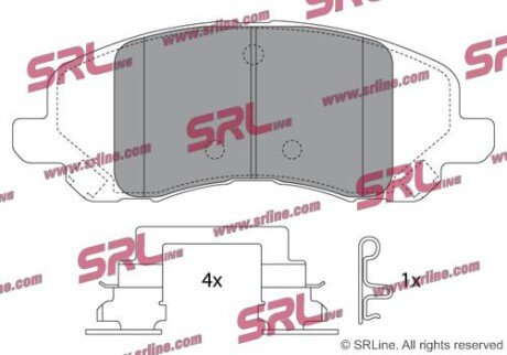 Фото автозапчастини гальмівні(тормозні) колодки SRLine S700281